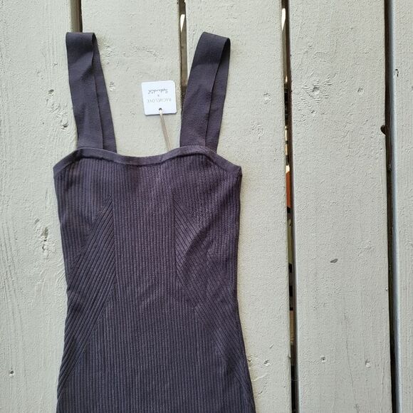 NWT Splendid x Rachelove Square Neck Sleeveless Ribbed Bodycon Tank Dress XS - Picture 8 of 13